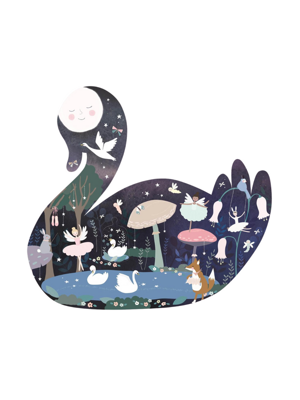 Enchanted Swan Lake 40 Pc Puzzle Games & Puzzles Floss and Rock   