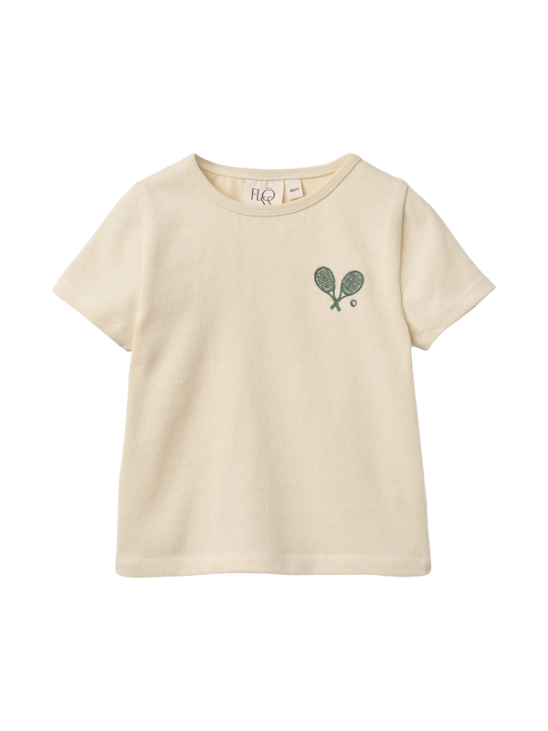 Anton Tennis Tee Tees Flöss Cream 2Y