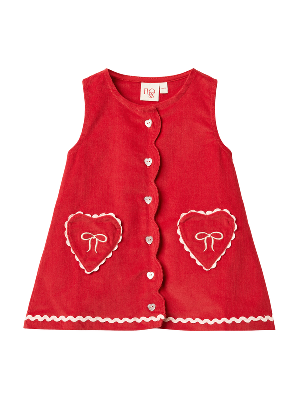 Carol Dress Dresses Flöss Poppy Red 2Y