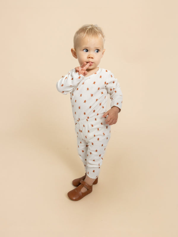 Charlie Gingerbread Bodysuit & Leggings Set Sets Flöss