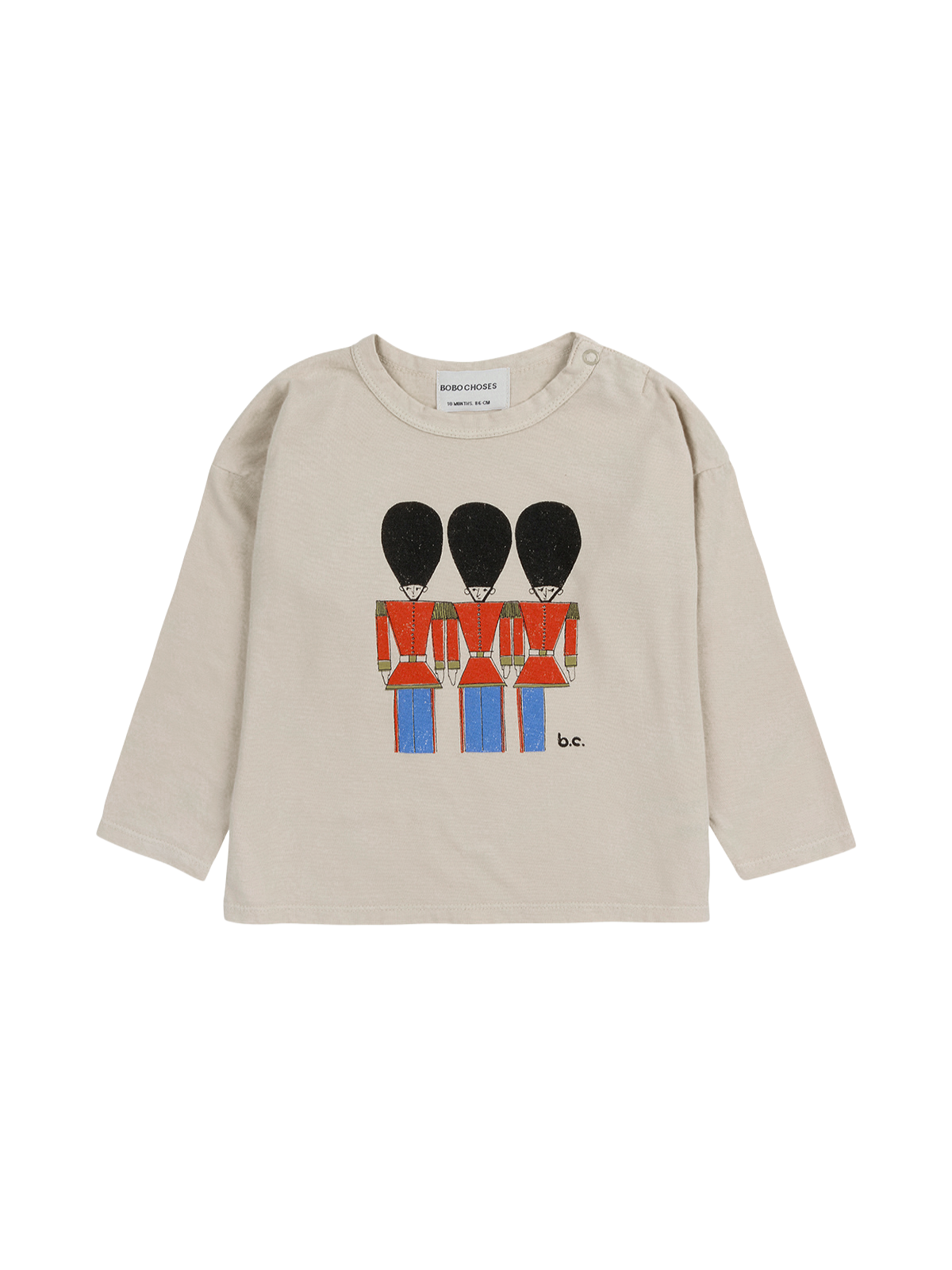 Little Tin Soldiers Tee Tees Bobo Choses Cream 2-3Y 