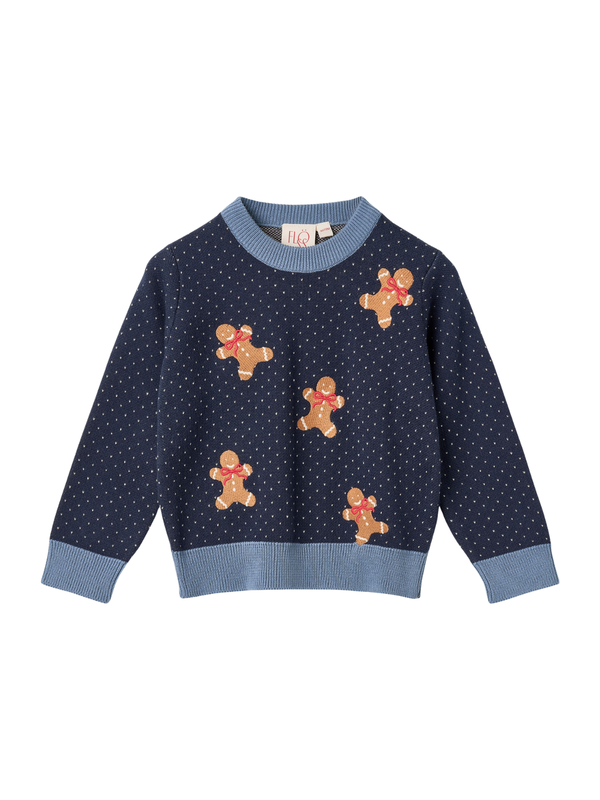 Holger Gingerbread Sweater Sweaters Flöss Navy 18M