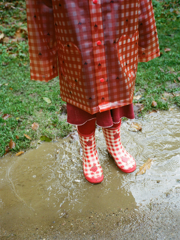 Iris Gingham Raincoat