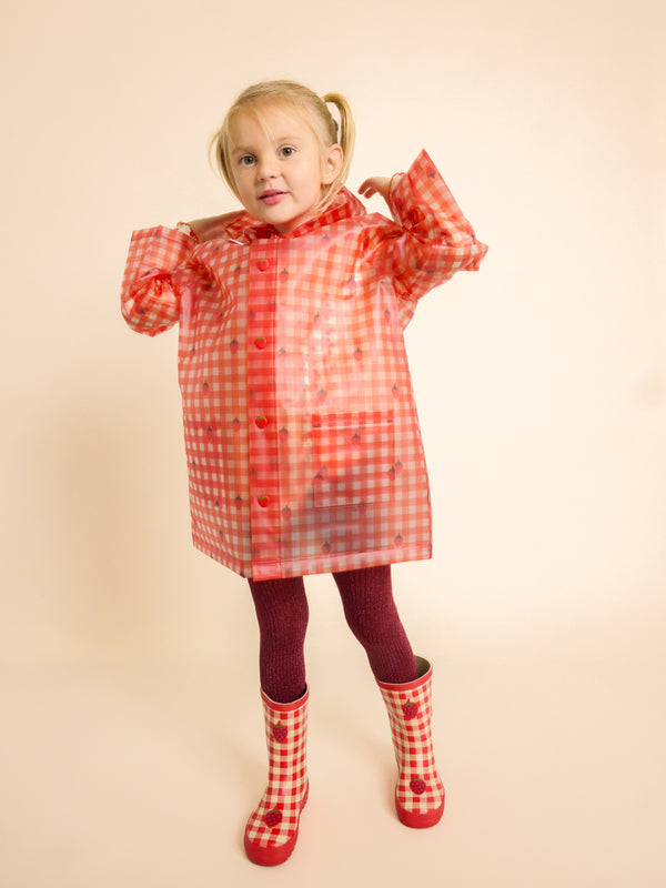 Iris Gingham Raincoat Outerwear Flöss