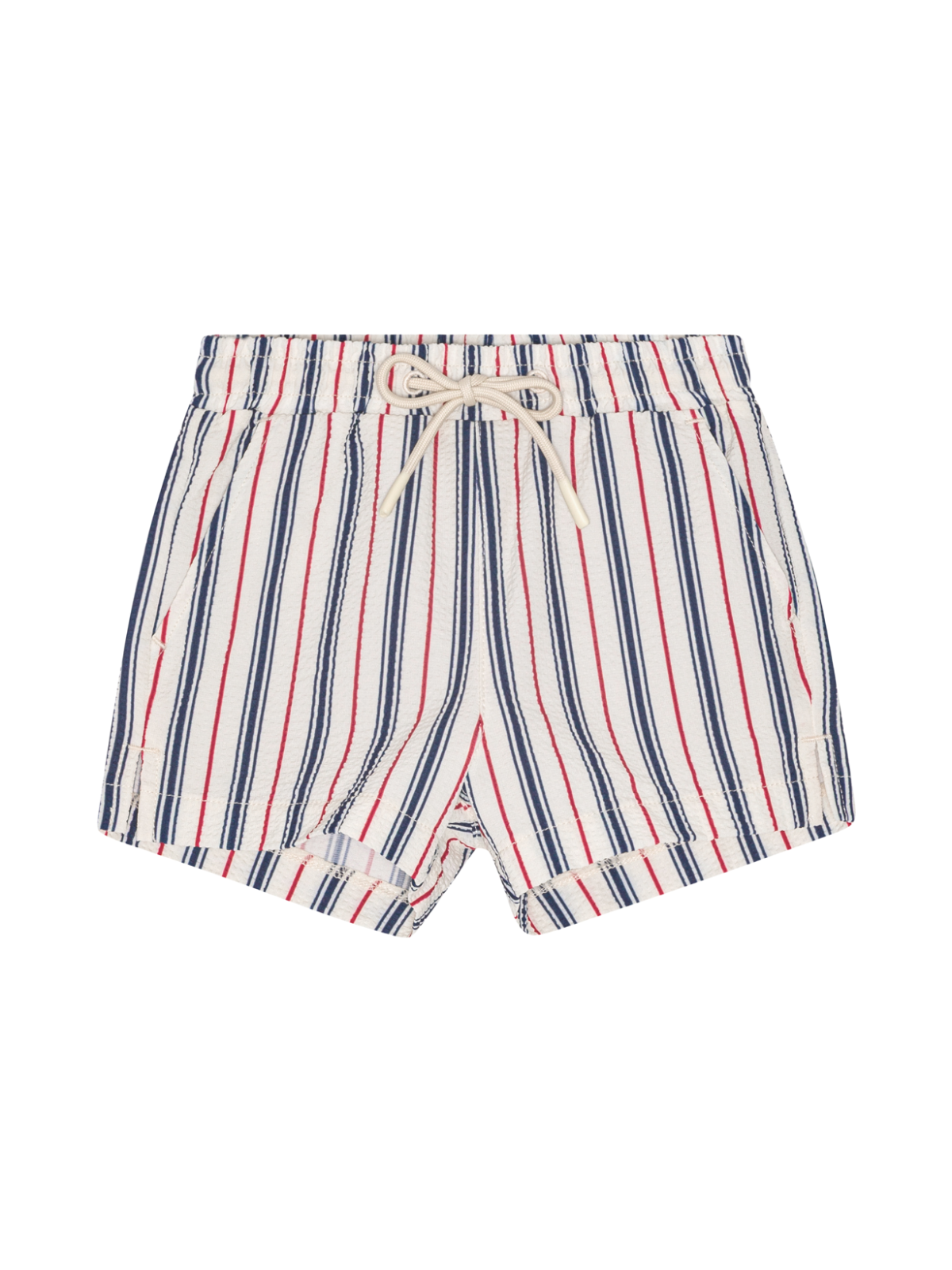 Miles Stripe Swim Shorts Swim Flöss Navy Red Stripe 2Y