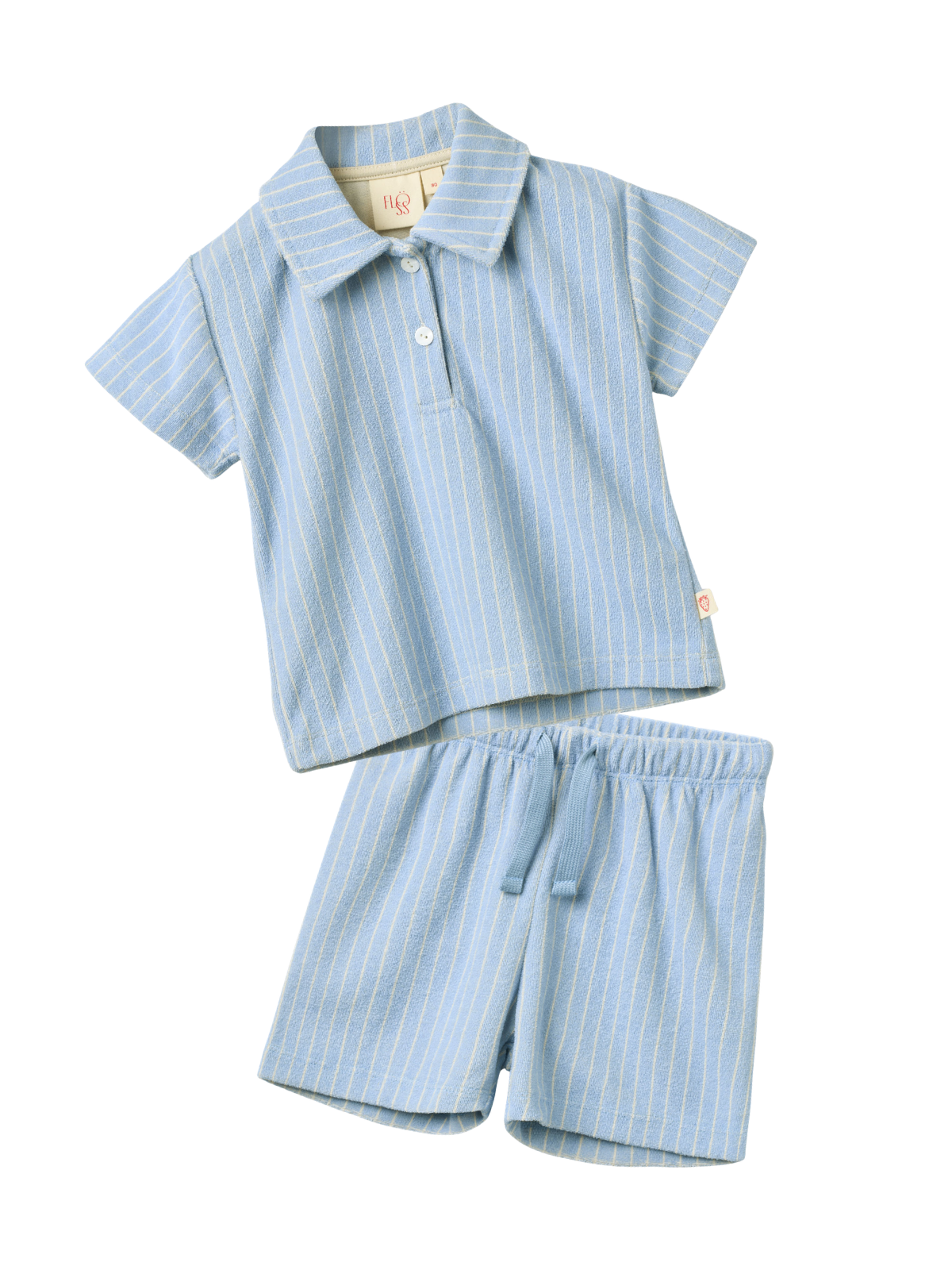 Nohr Terry Short Set Sets Flöss Bright Blue Stripe 2Y