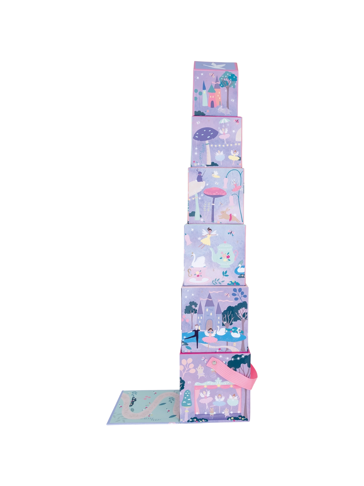 Enchanted Ballerina Stacking Cubes Pretend Play Floss and Rock