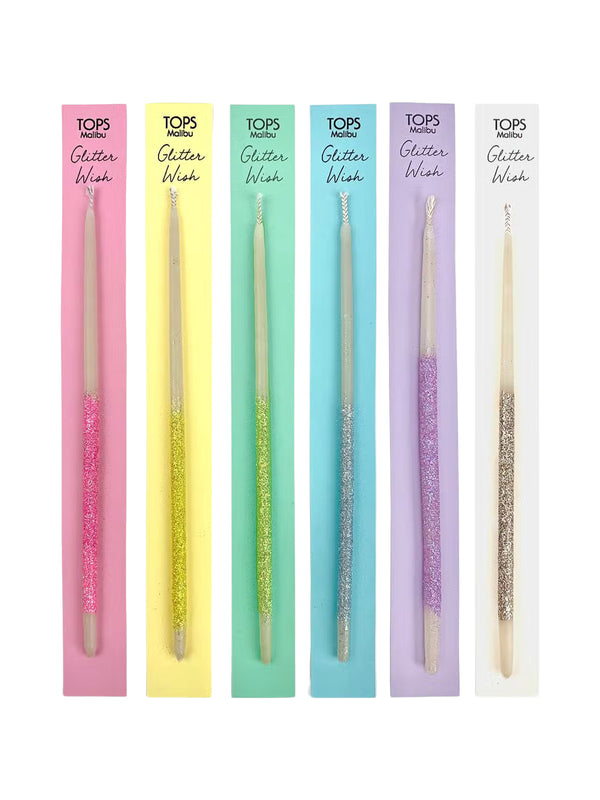 Glitter Candles - Set of 6 Party Supplies Tops Malibu   