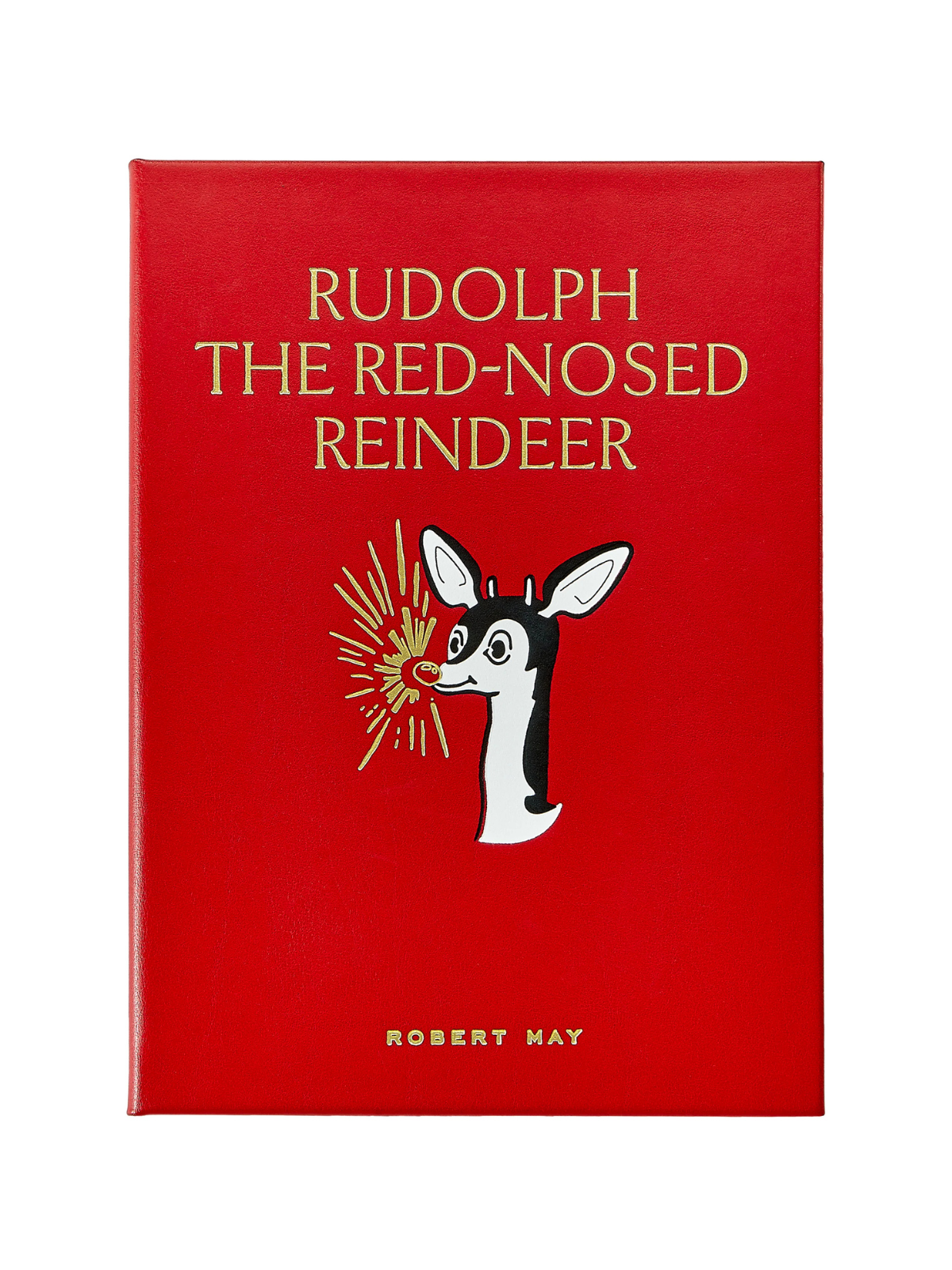 Rudolph the Red Nose Reindeer Leather Bound Book Books Graphic Image