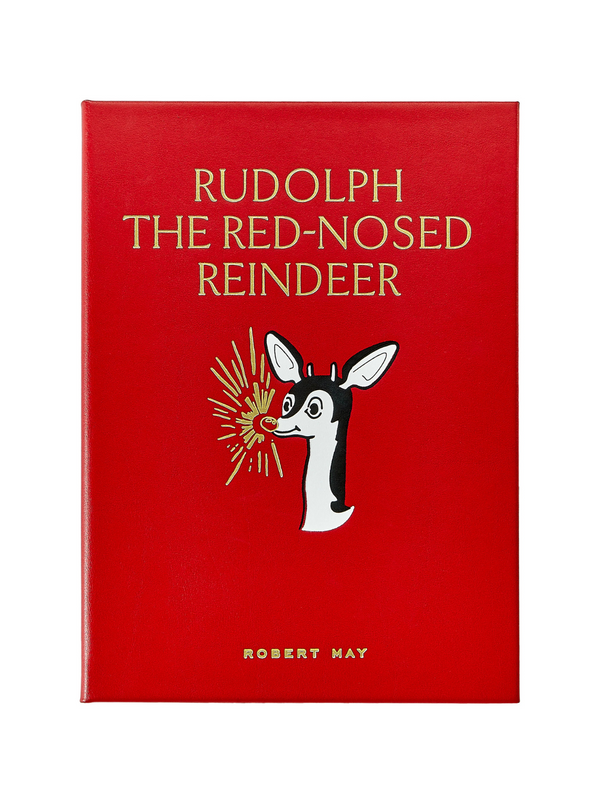 Rudolph the Red Nose Reindeer Leather Bound Book Books Graphic Image