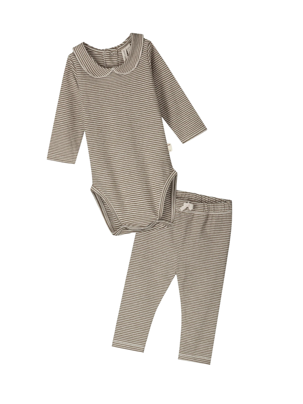 Woody Collared Bodysuit & Leggings Set