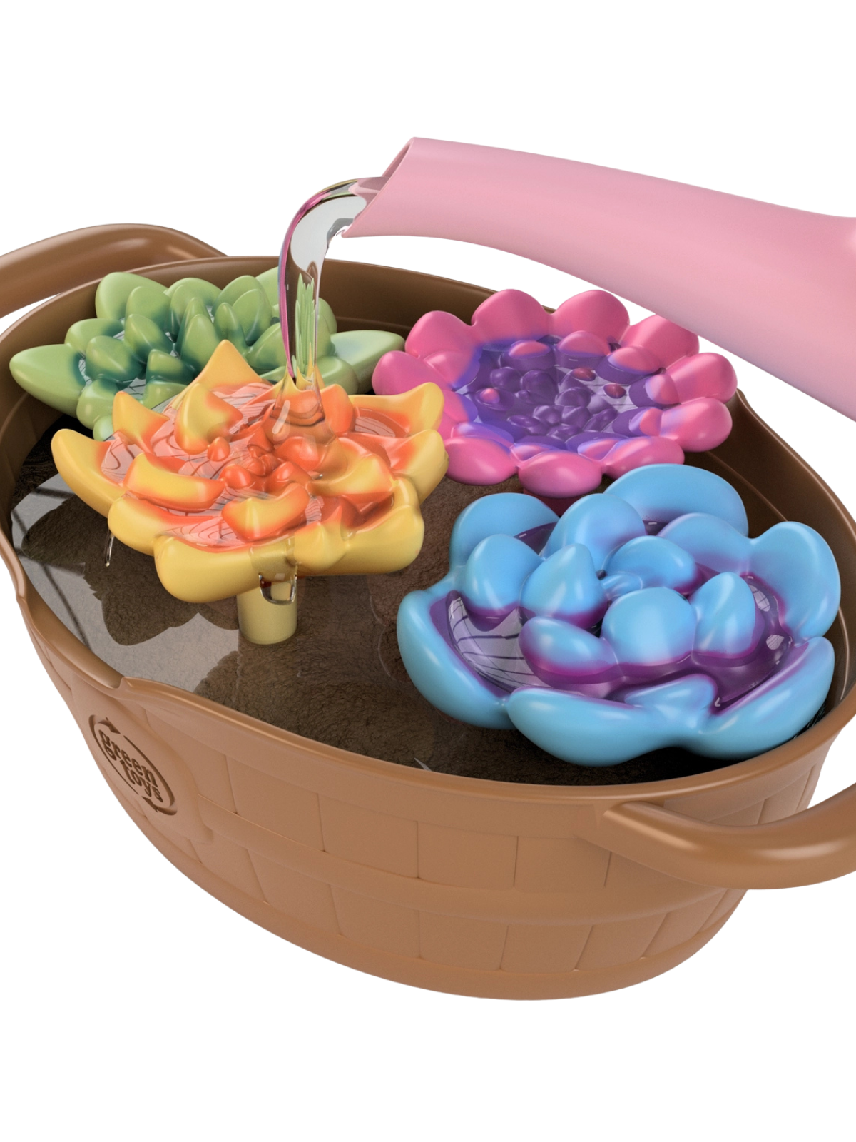 Color Changing Watering Can Activity Set Pretend Play Green Toys