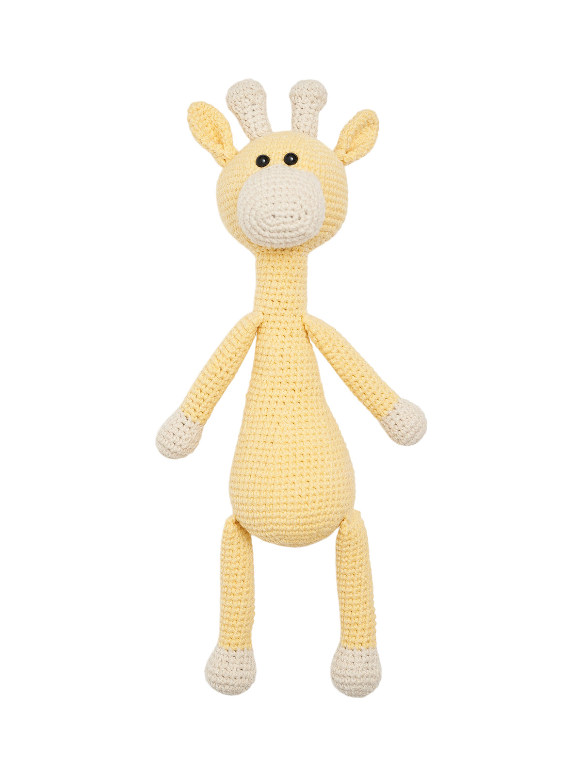 Hand Crochet Giraffe Plush Sevim Handmade Yellow  