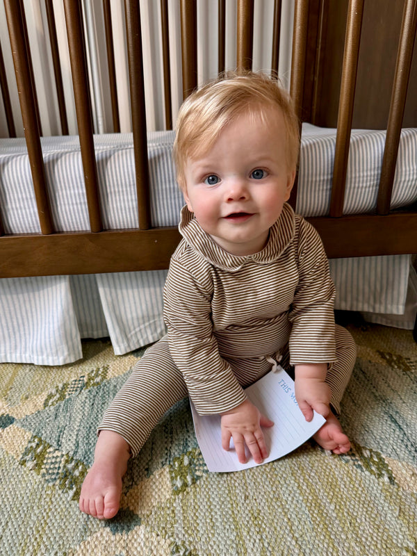 Woody Collared Bodysuit & Leggings Set