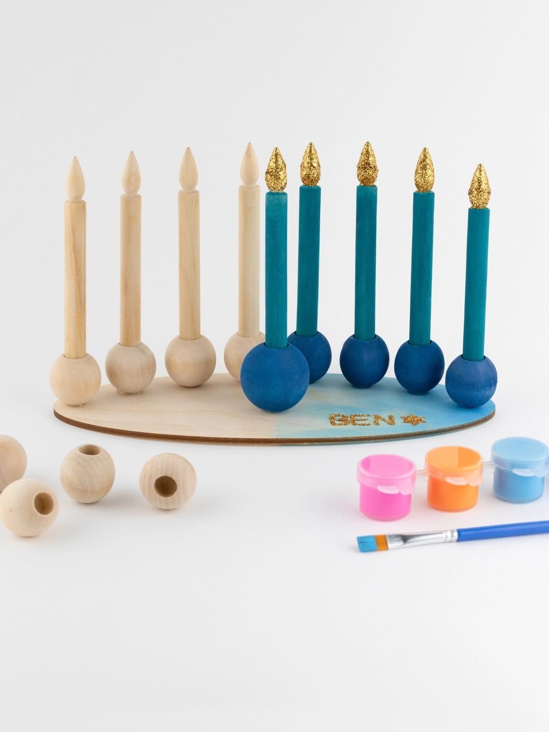 My DIY Hanukkah Menorah Kit Arts & Crafts Hanukkah Kits   