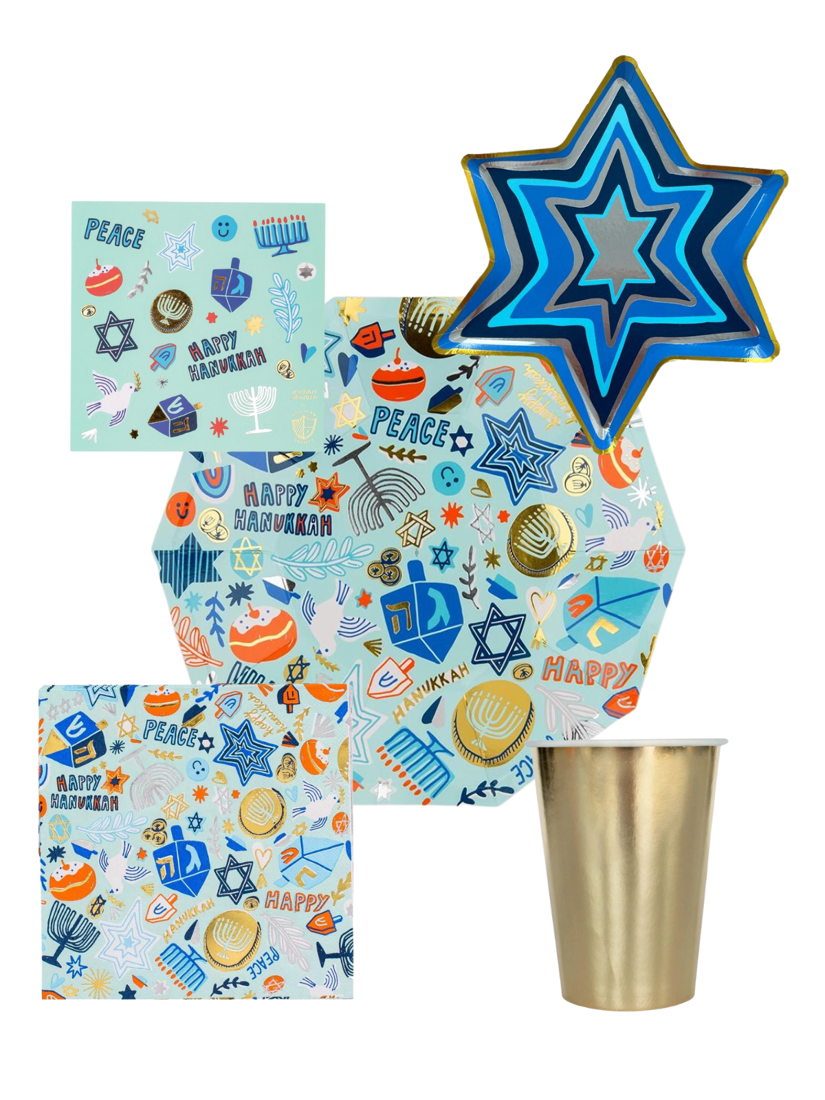 Hanukkah Party Pack Party Supplies Jollity & Co. + Daydream Society   