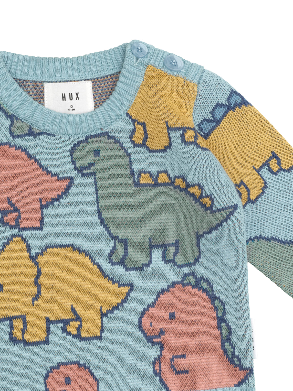 Allover Dino Sweater Sweaters Huxbaby   