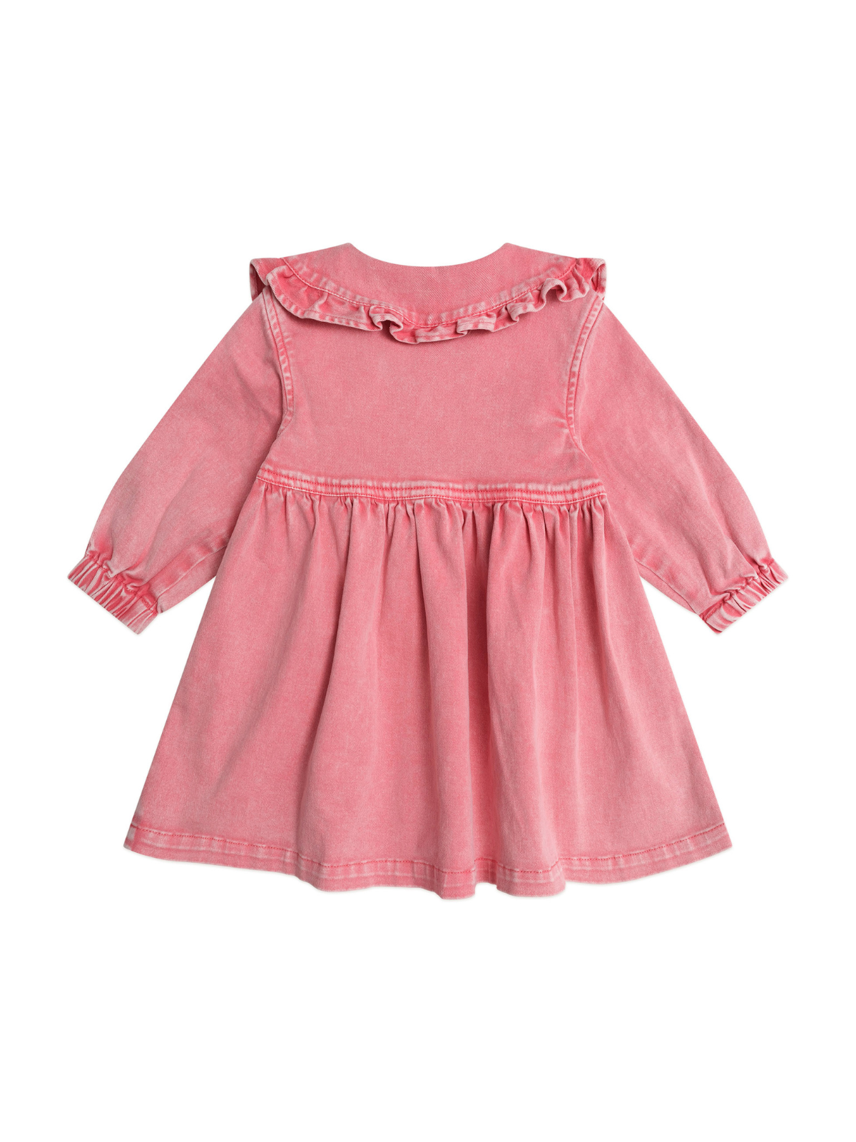 Floral Collar Denim Dress Dresses Huxbaby