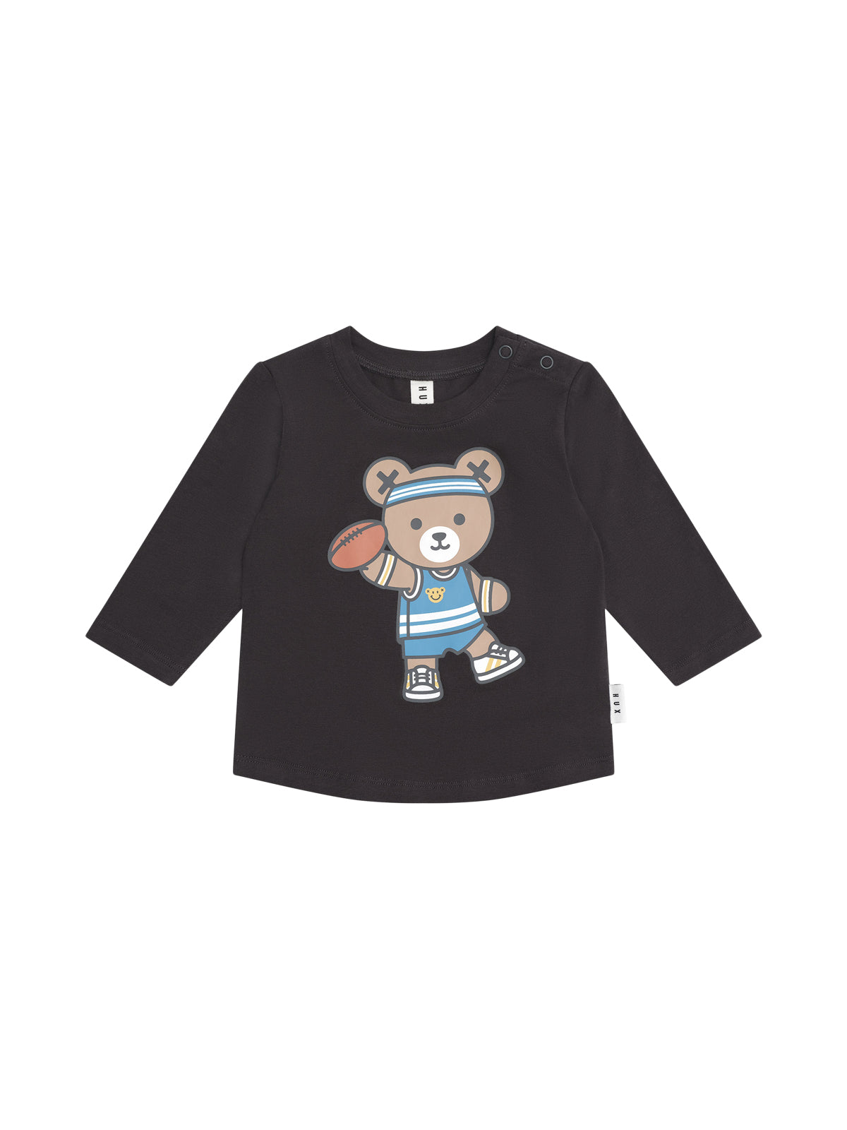 Football Hux Tee Tees Huxbaby Black 2Y 