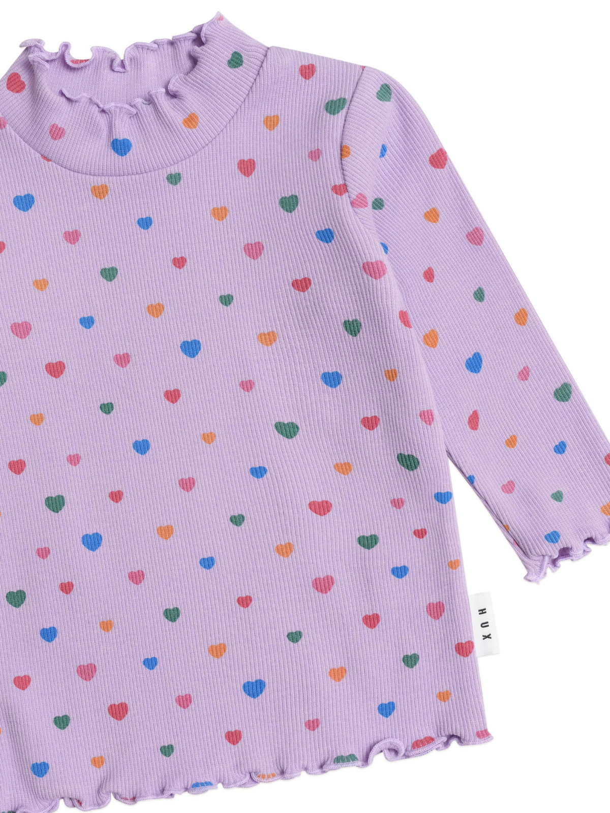 Hearts All Over Ribbed Set Sets Huxbaby