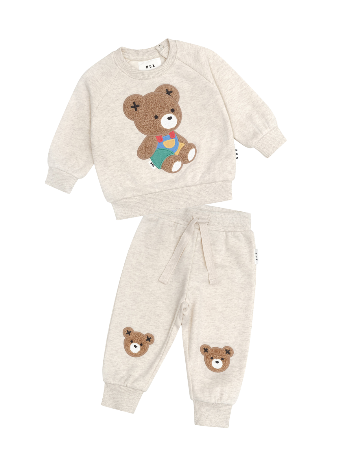 Hux Bear Set Sets Huxbaby Oat Marle 6-12M 