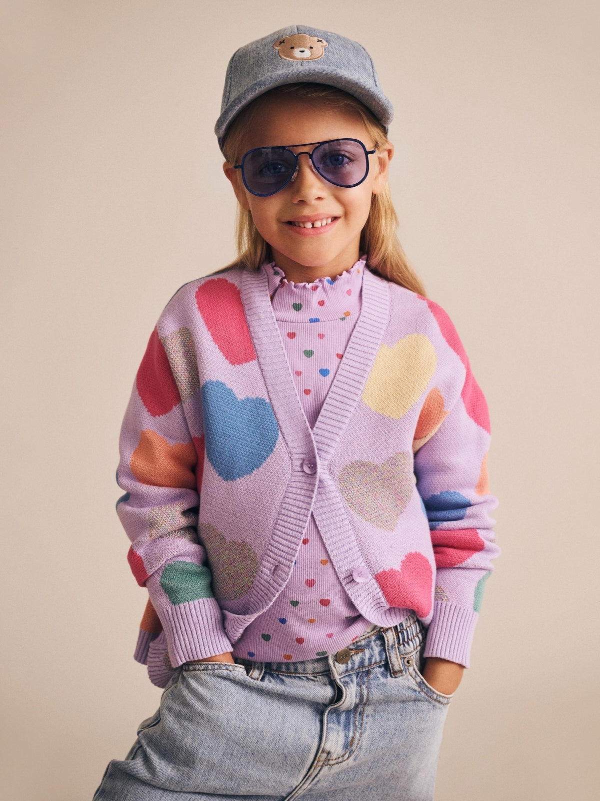 Loveheart Knit Cardigan Sweaters Huxbaby