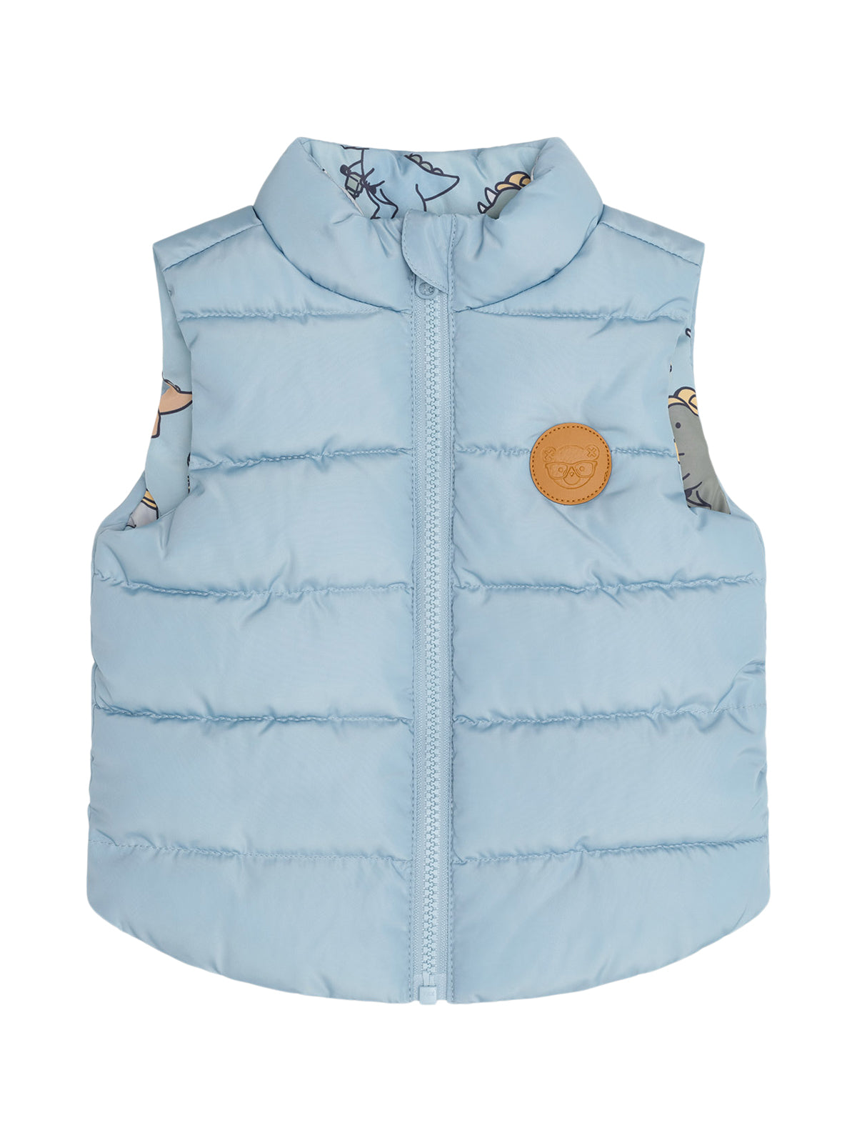 Reversible Dino Vest Outerwear Huxbaby   