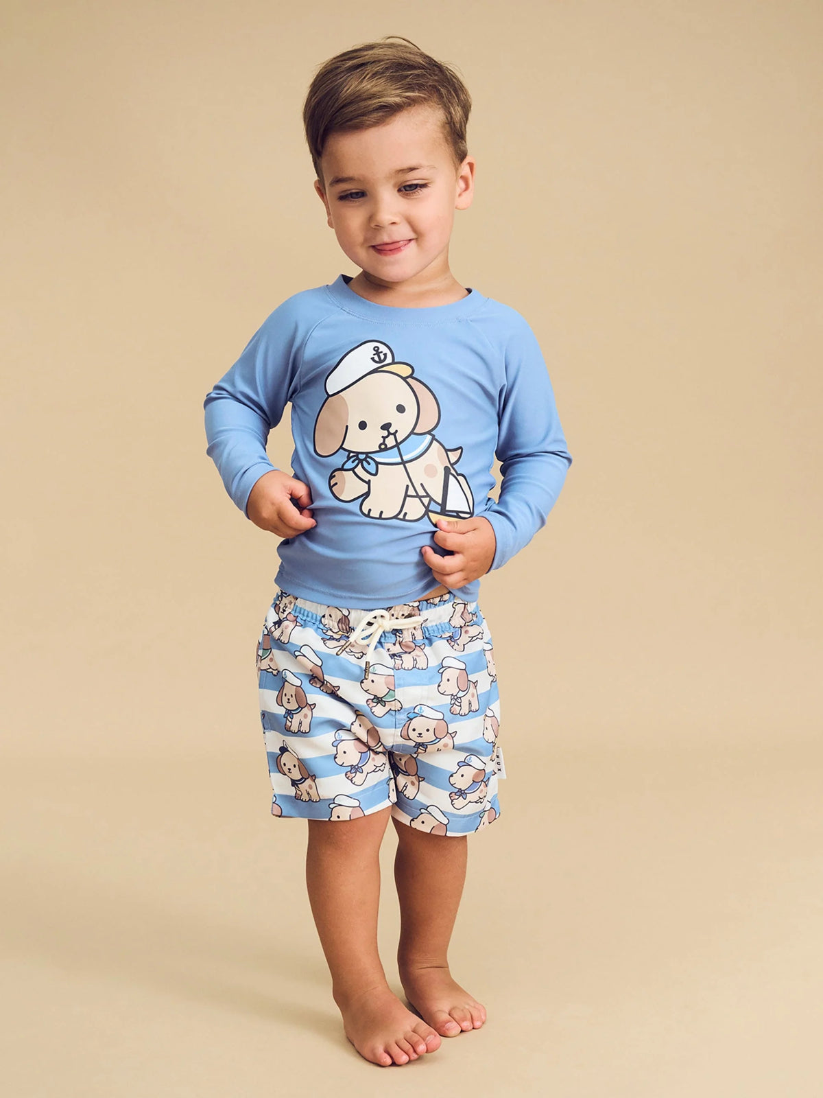 Sailor Pup Swim Set Swim Huxbaby   