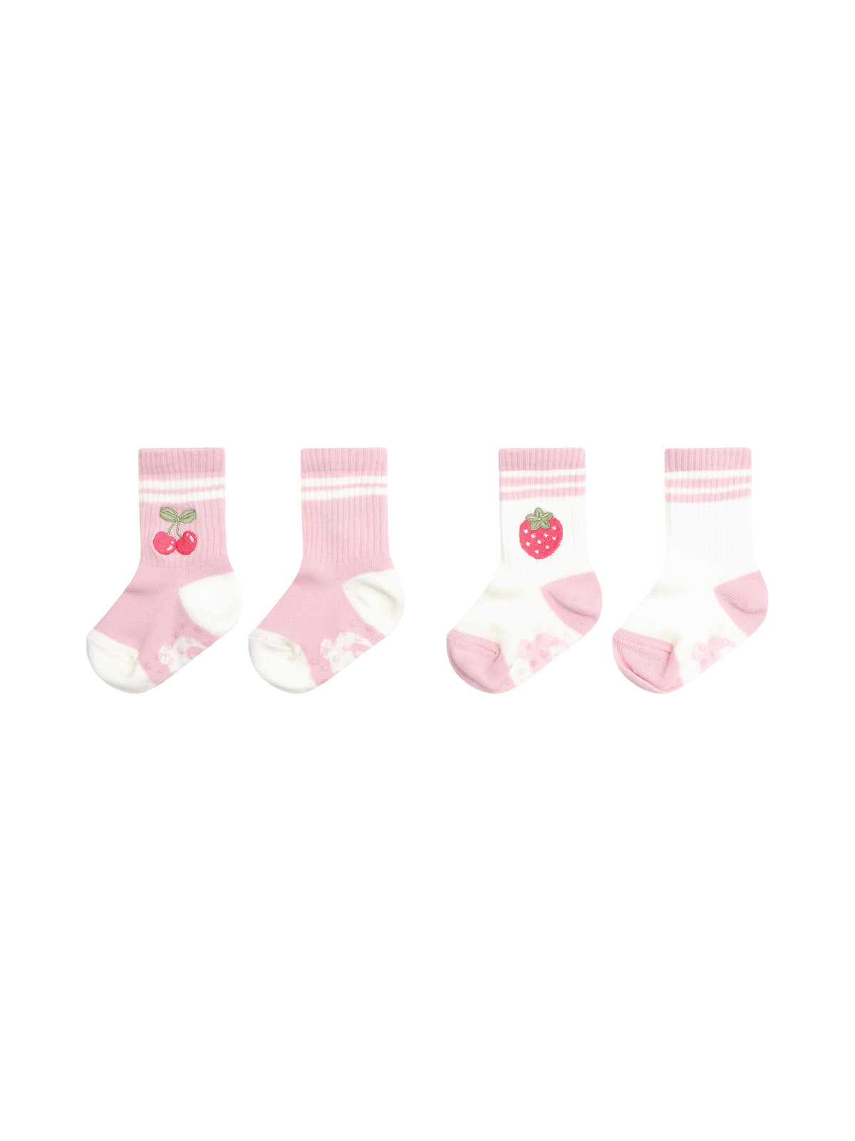 Sporty Fruit Socks Set Socks Huxbaby Pink Multi 1-2 