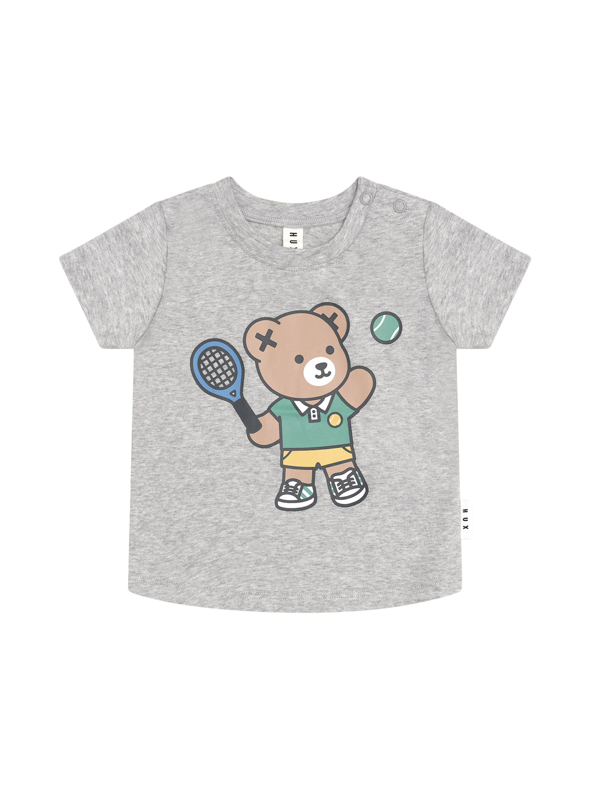 Tennis Hux T-Shirt Tees Huxbaby Gray Marle 2Y 