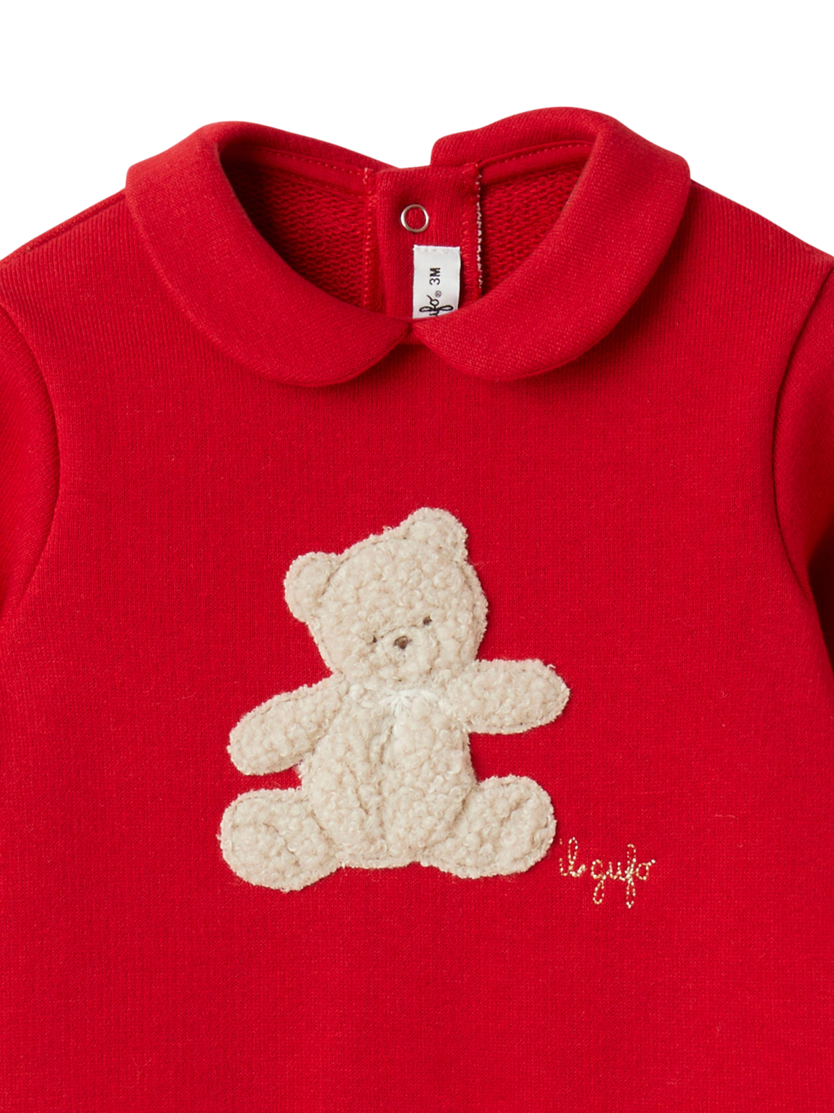 Boucle Bear Collared Footie Rompers Il Gufo   