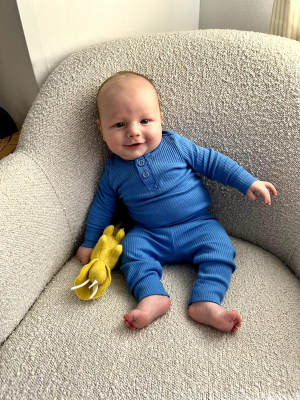 Basic Rib Henley Bodysuit & Leggings Set Sets Marmar Copenhagen   