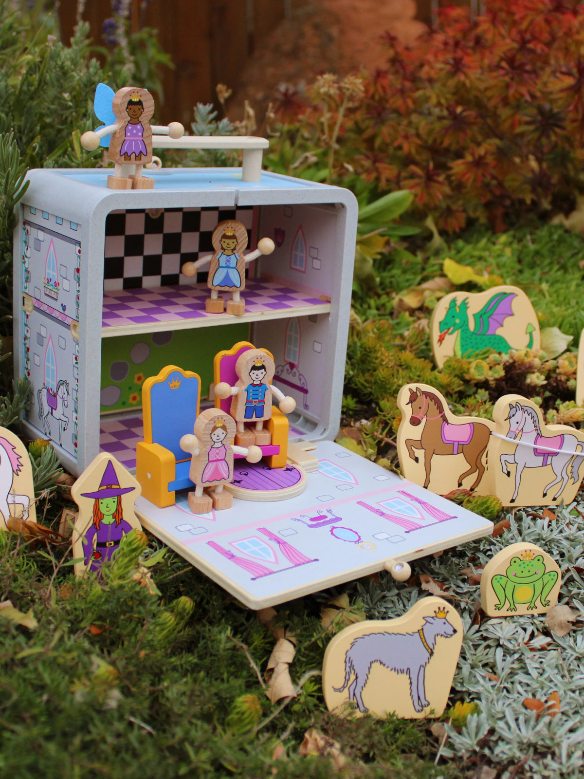 Suitcase Series: Princess Castle Pretend Play Jack Rabbit Creations