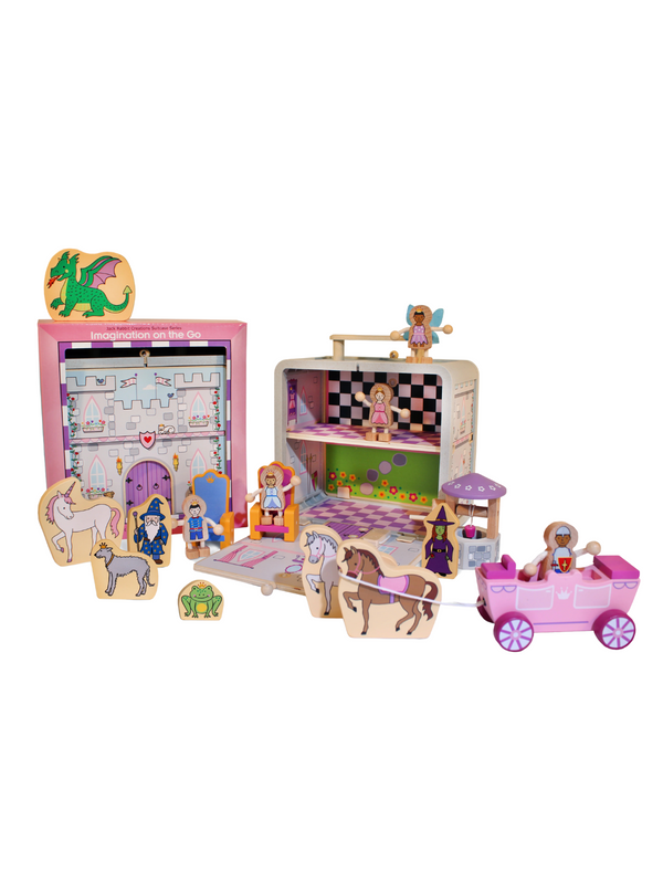 Suitcase Series: Princess Castle Pretend Play Jack Rabbit Creations