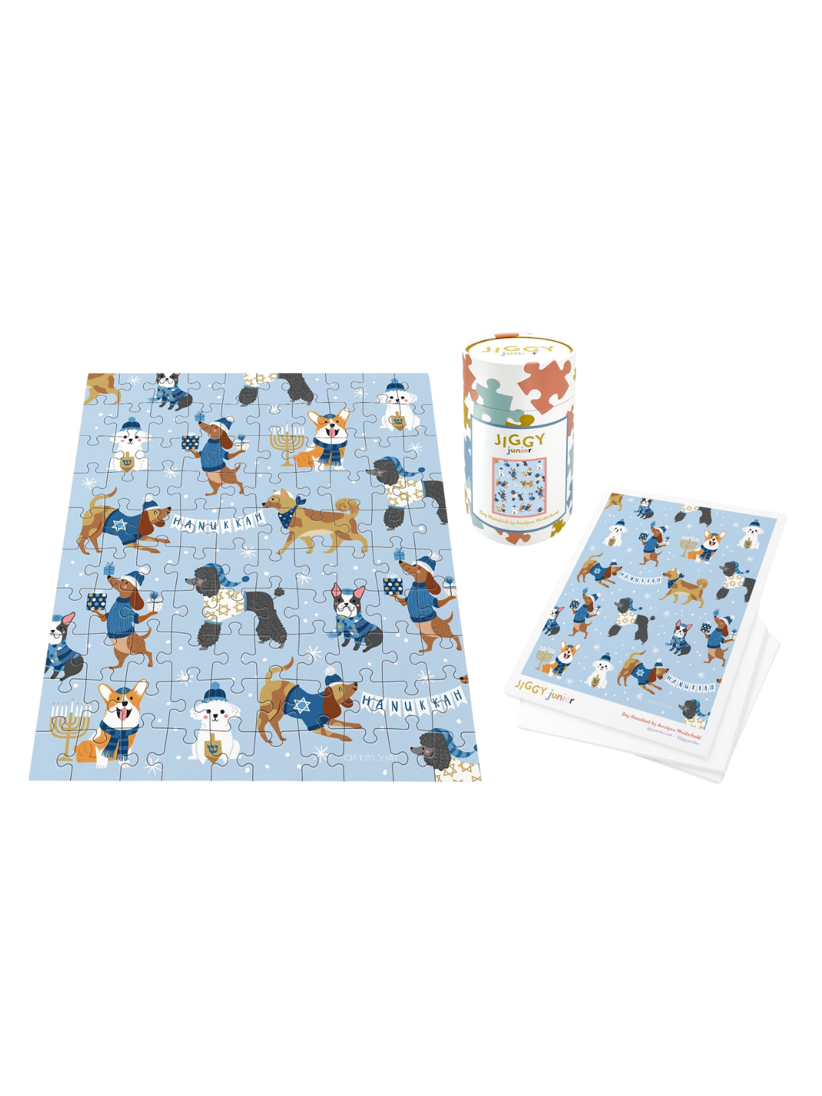 Hanukkah Dog 100 Pc Puzzle Games & Puzzles Jiggy Puzzles   