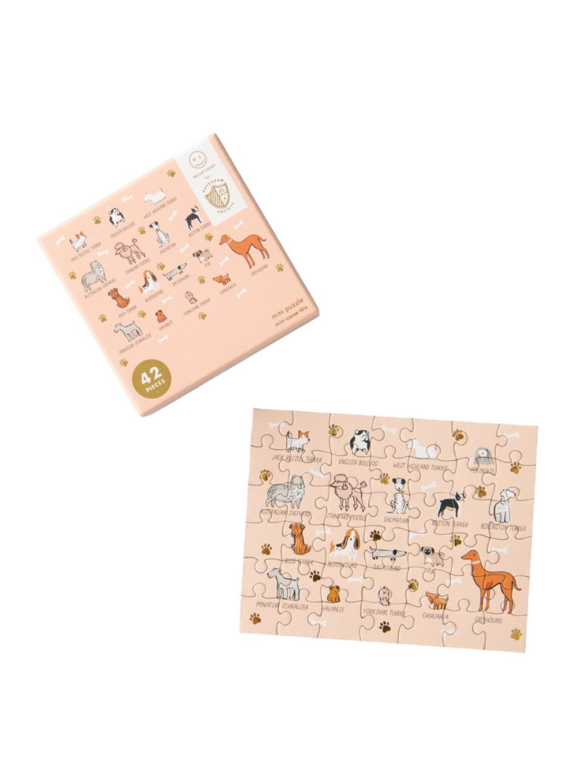 Bow Wow Breeds Mini Puzzle Party Supplies Jollity & Co. + Daydream Society   