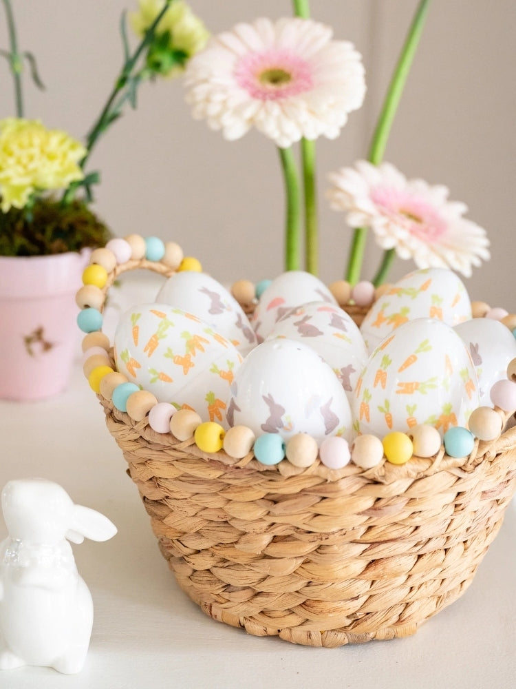 Bunnies in the Garden Fancy Plastic Eggs - 24 Pk Party Supplies Jollity & Co. + Daydream Society