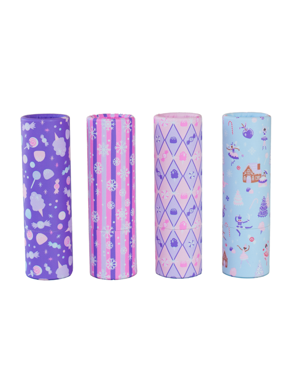 Sugarplum Gingerbread House Lip Balm Set