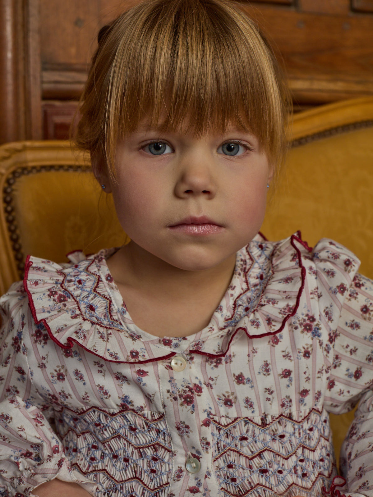 Adeline Smocked Floral Dress Dresses Kidiwi