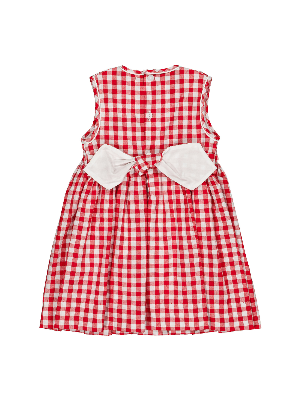 Emma Smocked Gingham Dress Dresses Kidiwi