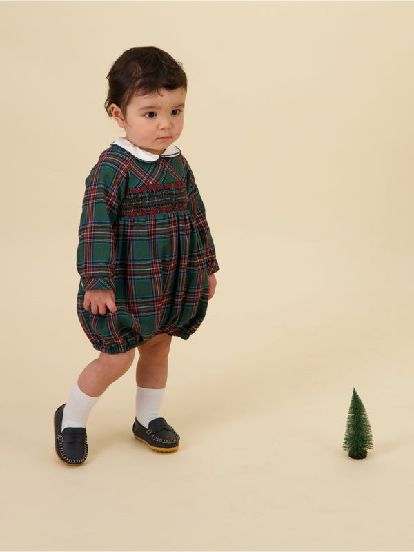 Jeannot Smocked Holiday Romper