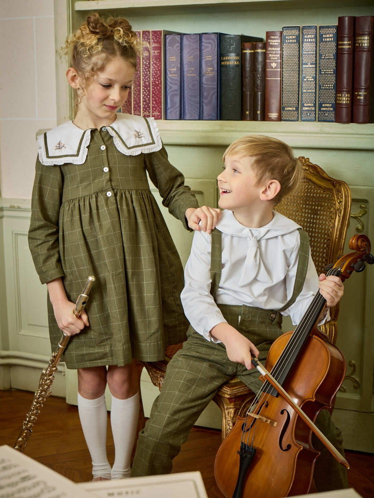 Paola Check Dress Dresses Kidiwi