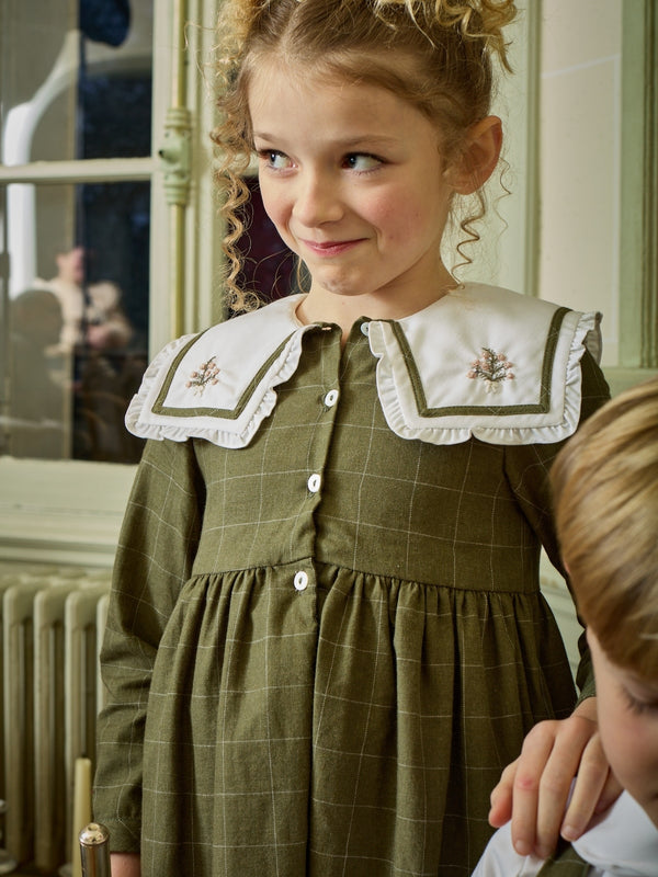 Paola Check Dress Dresses Kidiwi