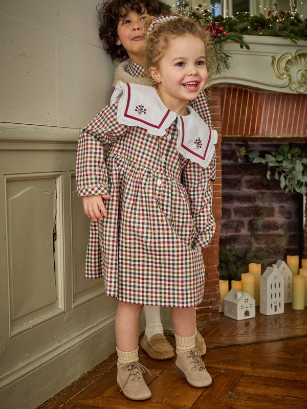 Paola Gingham Dress