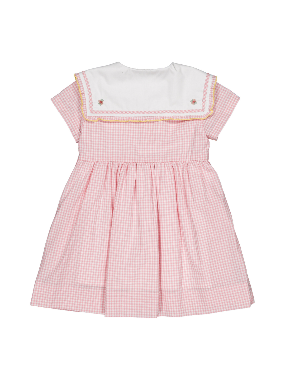 Paolina Candy Pink Gingham Dress Dresses Kidiwi