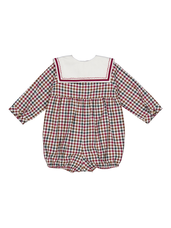Paulin Gingham Romper Rompers Kidiwi