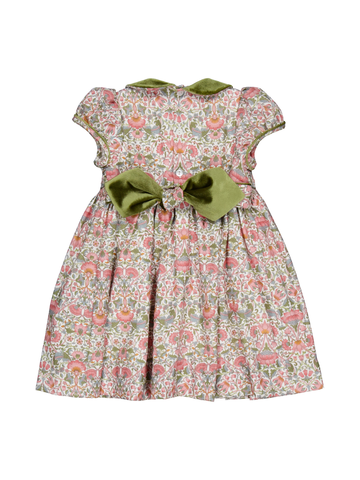 Rison Baroque Flowers Smocked Dress Dresses Kidiwi