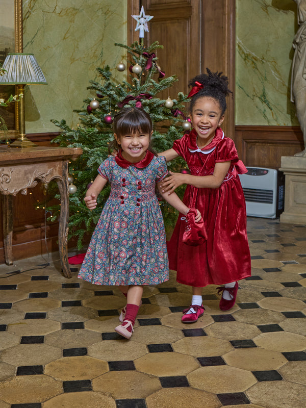 Rison Floral Paisley Smocked Dress