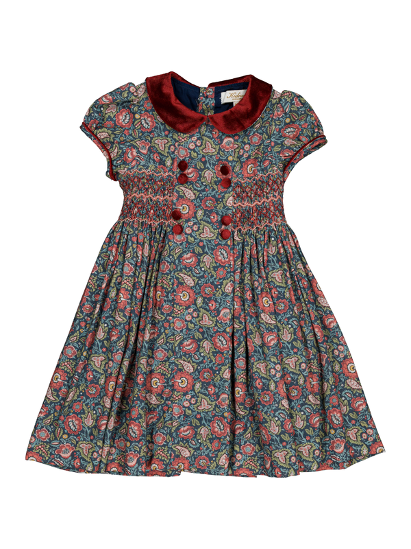 Rison Floral Paisley Smocked Dress