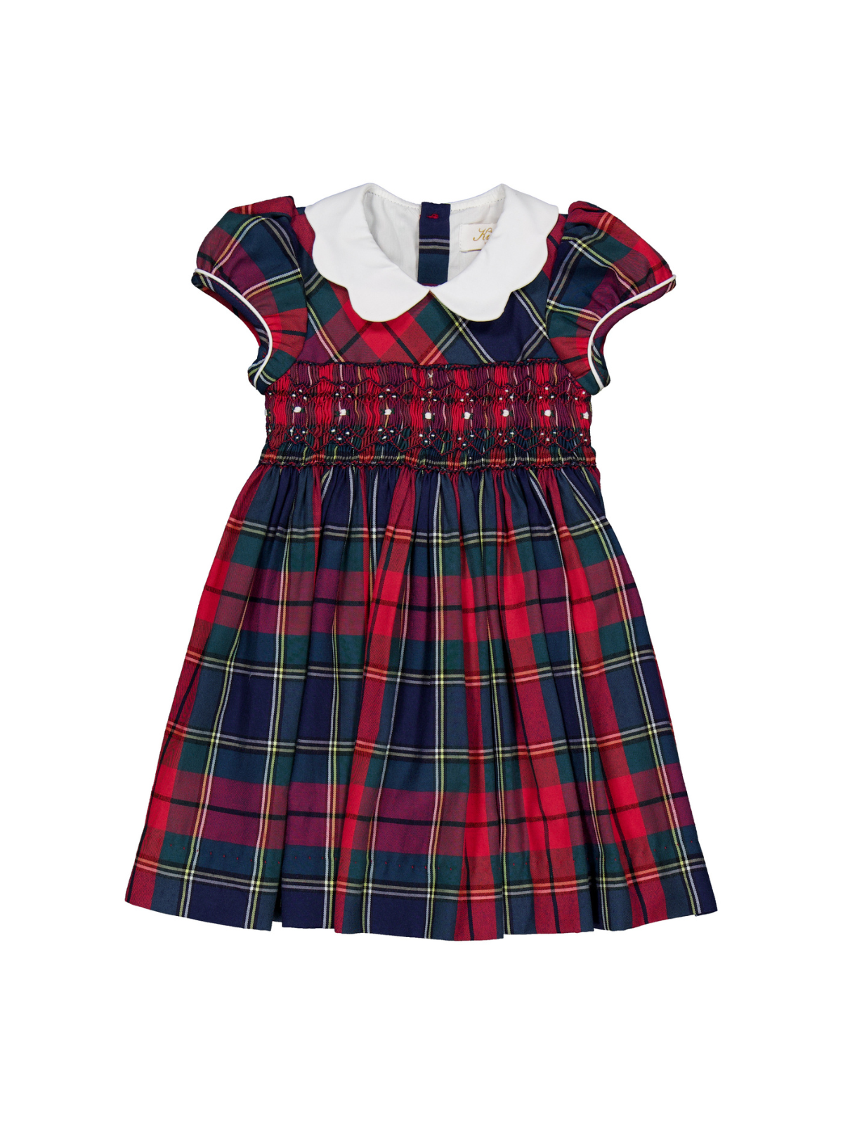 Ritha Smocked Dress Dresses Kidiwi Winter Tartan 12M